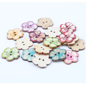 20pcs Flower Painted Wooden Decorative Buttons Bottoni For Sewing Scrapbooking Accessories Crafts 25mm
20pcs Flower Painted Wooden Decorative Buttons Bottoni For Sewing Scrapbooking Accessories Crafts 25mm