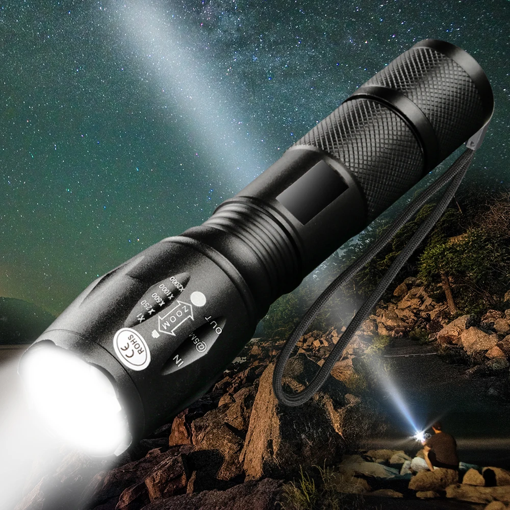 20000lums LED usb Flashlight Lanterna LED L2/T6 Tactical Torch Zoom Power Rechargeable Flashlights with 2400mAh battery
20000lums LED usb Flashlight Lanterna LED L2/T6 Tactical Torch Zoom Power Rechargeable Flashlights with 2400mAh battery