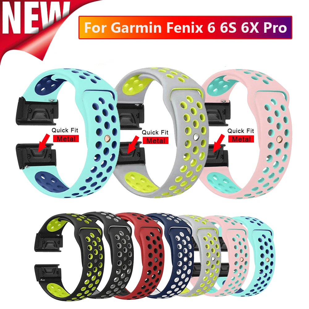 26 22 20MM Watchband Strap for Garmin Fenix 5X 6X 6 6S Pro 5 5S Plus 3 3HR Watch Quick Release Silicone Easyfit Wrist Band Strap
26 22 20MM Watchband Strap for Garmin Fenix 5X 6X 6 6S Pro 5 5S Plus 3 3HR Watch Quick Release Silicone Easyfit Wrist Band Strap