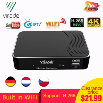 Vmade 1080P Full HD receiver DVB T2 Tv Tuner DVB T2 H.265 decoder built in WIFI support youtube AC DVB-T2 Terrestrial receiver
Vmade 1080P Full HD receiver DVB T2 Tv Tuner DVB T2 H.265 decoder built in WIFI support youtube AC DVB-T2 Terrestrial receiver