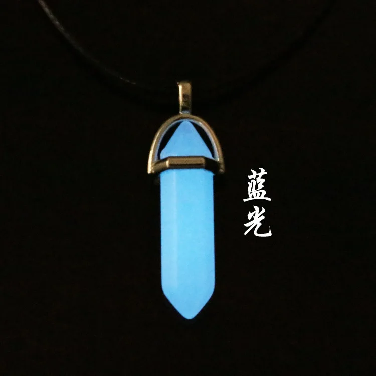 Leather Rope + Night Light Pendant (a Set of) Fashion Night Light Stone Fluorescent Stone Hexagonal Natural Crystal Pendant Neck
Leather Rope + Night Light Pendant (a Set of) Fashion Night Light Stone Fluorescent Stone Hexagonal Natural Crystal Pendant Neck