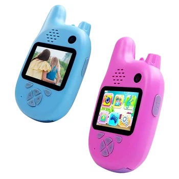 Children Camera with Walkie Talkie,Kids Camera Video Camcorder with Dual Lenses 2.0 Inch IPS Sn Automatic Focusing Music and 
Children Camera with Walkie Talkie,Kids Camera Video Camcorder with Dual Lenses 2.0 Inch IPS Sn Automatic Focusing Music and