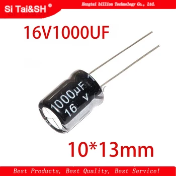 10PCS Higt quality 16V1000UF 10*13mm 1000UF 16V 10*13 Electrolytic capacitor
10PCS Higt quality 16V1000UF 10*13mm 1000UF 16V 10*13 Electrolytic capacitor