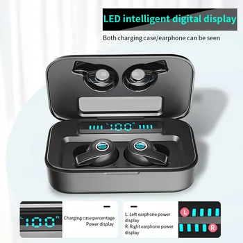 F1 Bluetooth 5.0 Wireless Earbuds with Wireless Charging Case IPX8 Waterproof TWS Stereo Headphones in Ear Built in Mic Headset
F1 Bluetooth 5.0 Wireless Earbuds with Wireless Charging Case IPX8 Waterproof TWS Stereo Headphones in Ear Built in Mic Headset