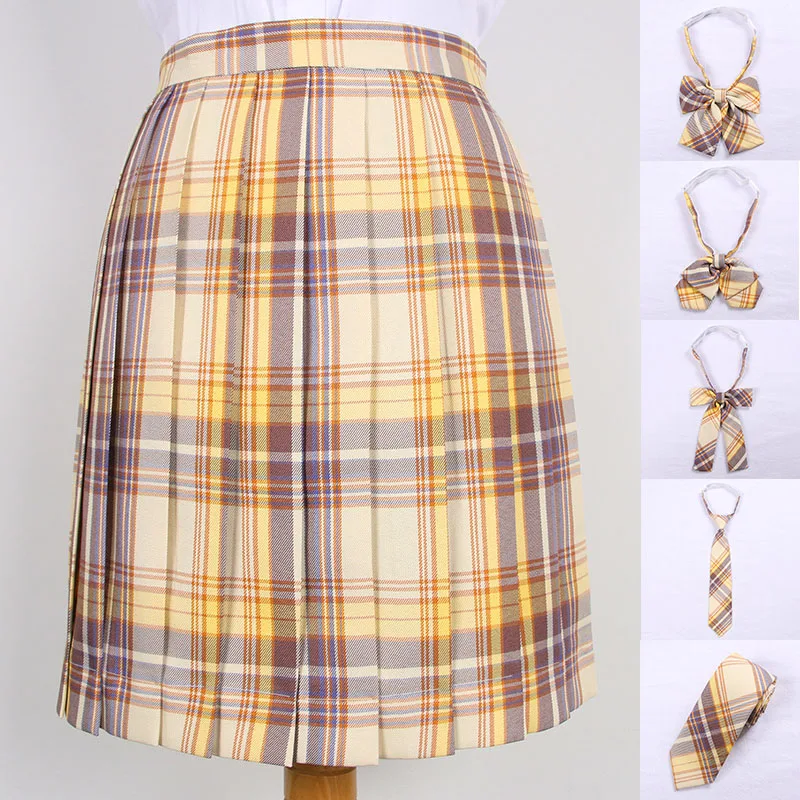 School Dresses Cute Yellow Plaid Pleated Skirt High Quality JK Uniform Skirt Students Cosplay Anime Sailor Suit Short Skirts
School Dresses Cute Yellow Plaid Pleated Skirt High Quality JK Uniform Skirt Students Cosplay Anime Sailor Suit Short Skirts