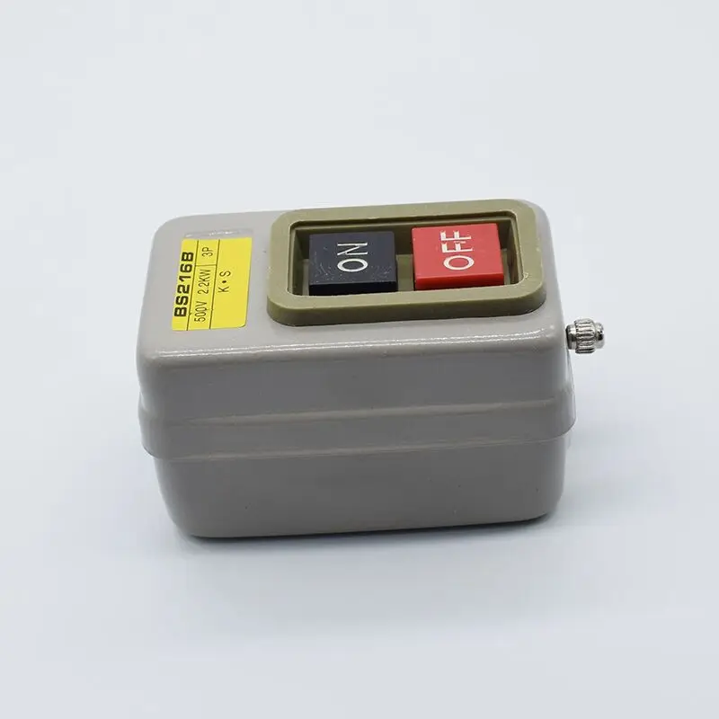 BS216B power by pressing button switch start switch control button 380 v 15 a 2.2 kW 3 p
BS216B power by pressing button switch start switch control button 380 v 15 a 2.2 kW 3 p