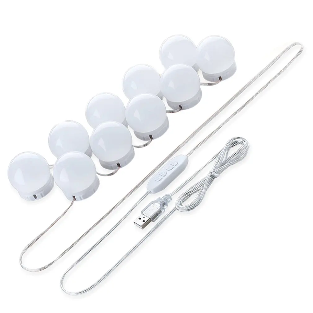 LED Makeup Mirror Lights 10 Bulbs Rotating Adjustable Brightness Wall Lamp for Dressing Table Hollywood Vanity Lights
LED Makeup Mirror Lights 10 Bulbs Rotating Adjustable Brightness Wall Lamp for Dressing Table Hollywood Vanity Lights