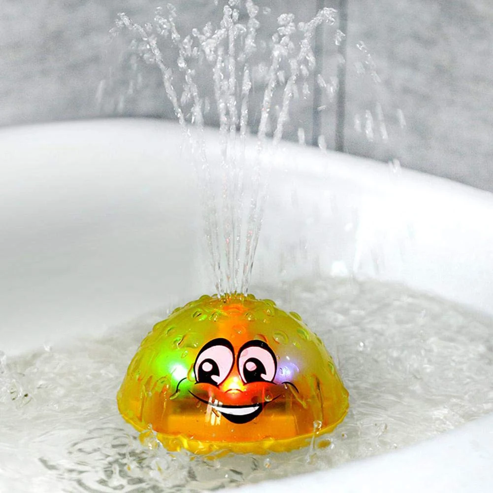 Funny Infant Bath Toys Baby Electric Induction Sprinkler Ball with Light Music Children Water Play Ball Bathing Toys Kids Gifts