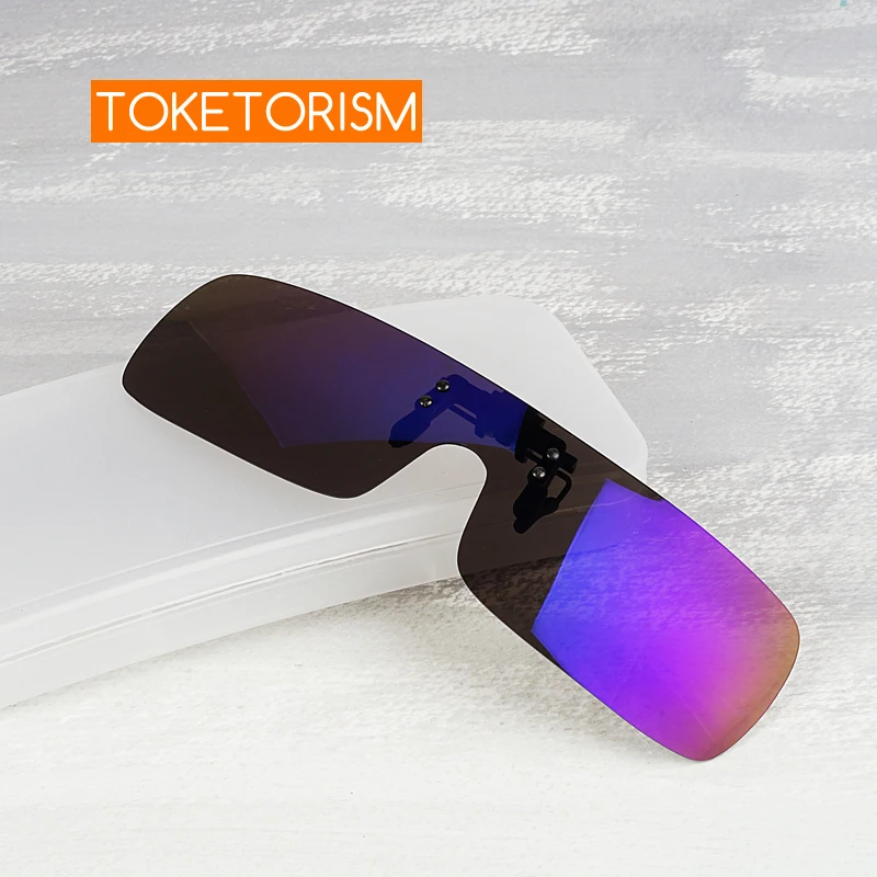 Toketorism Integrate rectangle lens polarized sunglasses clip on glasses for driving 806
Toketorism Integrate rectangle lens polarized sunglasses clip on glasses for driving 806