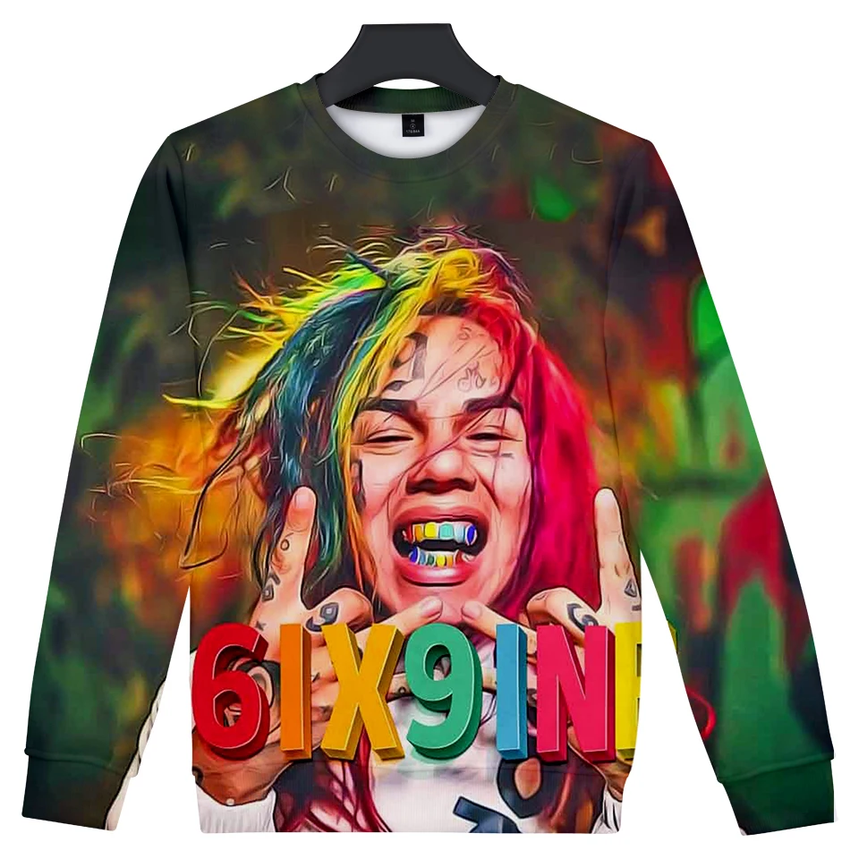3D Custom Printed Rapper 6ix9ine Fashion O-neck Sweatshirt Women/men Long Sleeve Sweatshirts Casual Streetshirt Clothes Winter
3D Custom Printed Rapper 6ix9ine Fashion O-neck Sweatshirt Women/men Long Sleeve Sweatshirts Casual Streetshirt Clothes Winter