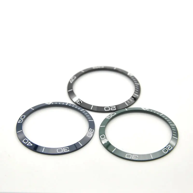 

39.5mm Ceramic Luxury Brand High Quality Circle Insert For Mens Case Inlay Ring Blue Or Blackor Green Watchs Bezel