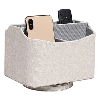 PU Leather 360 Degrees Rotatable Remote Control/Controller Organizer, Spinning TV Guide/Mail/Media Desktop Organizer Caddy Holde
PU Leather 360 Degrees Rotatable Remote Control/Controller Organizer, Spinning TV Guide/Mail/Media Desktop Organizer Caddy Holde