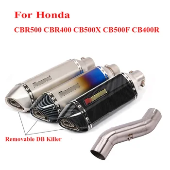 Motorcycle for Honda CBR500 CB500X CB500F CBR400 CB400 Exhaust Middle Tube Muffler Tip Connection Slip on CBR500R 2016-2020
Motorcycle for Honda CBR500 CB500X CB500F CBR400 CB400 Exhaust Middle Tube Muffler Tip Connection Slip on CBR500R 2016-2020