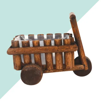 Wooden Small Cart Flower Pot Creative Fleshy Plant Pot Shop Window Garden Decor Ornamental Artificial Flower Wheelbarrow Planter
Wooden Small Cart Flower Pot Creative Fleshy Plant Pot Shop Window Garden Decor Ornamental Artificial Flower Wheelbarrow Planter