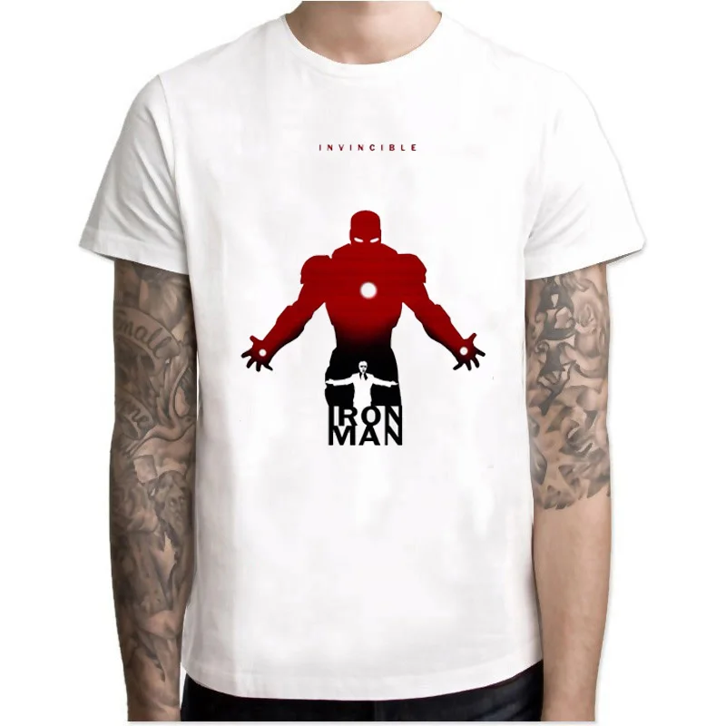 Железный человек Марвел супергерой Мстители Непобедимый Tony Stark Marvel футболка