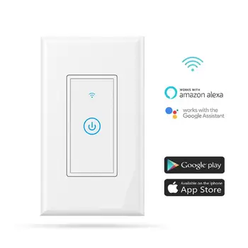 WiFi Smart Wall Switch Alexa Google Voice Control American Switch US Switch Support IFTTT
WiFi Smart Wall Switch Alexa Google Voice Control American Switch US Switch Support IFTTT