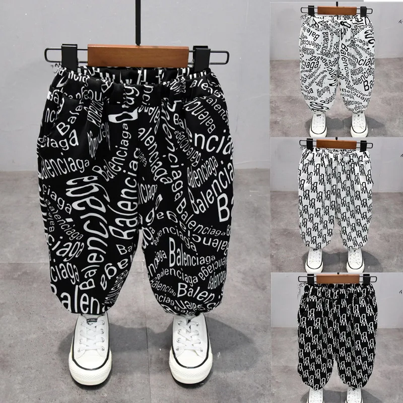 

Children Sweatpants Trousers 2-7 Yrs Ultra-Thin Comfortable 2021 Baby Boys Girls Summer Cotton Harem Baggy Pants Kids Clothes