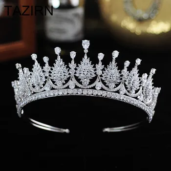Sparkling Cubic Zirconia Wedding Bridal Tiaras and Crowns Women Girls CZ Party Prom Hair Jewelry Accessories Pageant Headpieces
Sparkling Cubic Zirconia Wedding Bridal Tiaras and Crowns Women Girls CZ Party Prom Hair Jewelry Accessories Pageant Headpieces