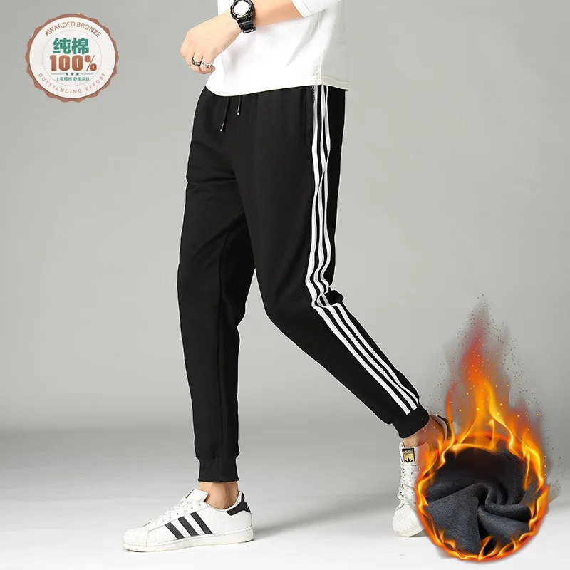 Three Carry Athletic Pants Male STUDENT'S Korean-style Autumn And Winter Skinny Pants Trend Pure Cotton Versatile plus Velvet Ca
Three Carry Athletic Pants Male STUDENT'S Korean-style Autumn And Winter Skinny Pants Trend Pure Cotton Versatile plus Velvet Ca
