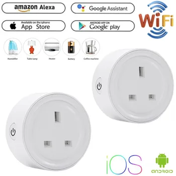 1/2/4PC UK/US WiFi Switch Socket Plug Wireless Extender Remote Outlet Adaptor Energy meter Smart Home Automation Alexa Google
1/2/4PC UK/US WiFi Switch Socket Plug Wireless Extender Remote Outlet Adaptor Energy meter Smart Home Automation Alexa Google