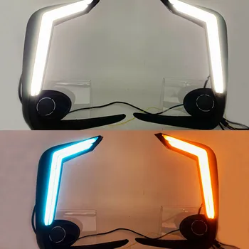 Car flashing 1Set LED DRL Daytime Running Light Yellow Turn Signal Fog Lamp Decoration Bumper Light For Toyota Corolla 2019 2020
Car flashing 1Set LED DRL Daytime Running Light Yellow Turn Signal Fog Lamp Decoration Bumper Light For Toyota Corolla 2019 2020