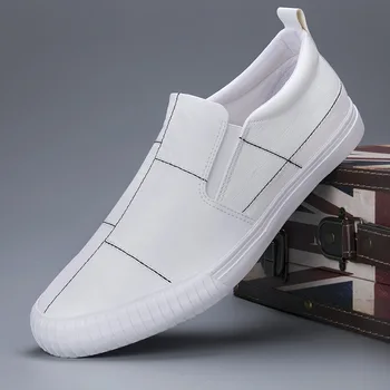 British Fashion Men's Vulcanized Shoes Korean Style Designer Slip-on Flats Spring/Autumn Man Sneaker Loafers 9106M
British Fashion Men's Vulcanized Shoes Korean Style Designer Slip-on Flats Spring/Autumn Man Sneaker Loafers 9106M