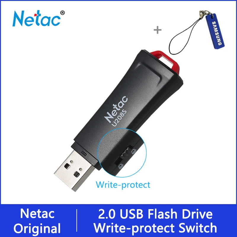 

Netac USB Flash Drive 32 16 GB Write Protect Encrypted Pendrive 32gb 16gb Pen Drive 2.0 USB Stick Disk on Key Memory for Phone