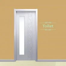 1 pieza de etiqueta engomada luminosa divertida del baño brillo creativo en la oscuridad etiqueta engomada del baño Puerta de cuarto de baño etiqueta engomada de la pared del WC(China)