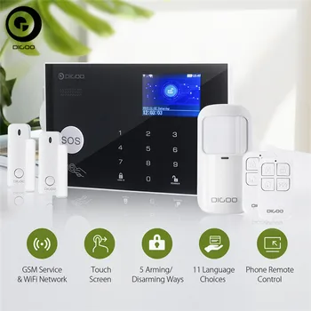 DIGOO DG-ZXG30 433MHz 2G GSM Wireless WIFI Smart Home Security Alarm System Protective Shell Alert APP Control
DIGOO DG-ZXG30 433MHz 2G GSM Wireless WIFI Smart Home Security Alarm System Protective Shell Alert APP Control
