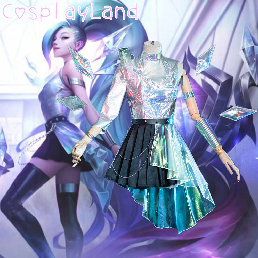 

Game LOL Cosplay All Out More KDA Seraphine LOL K/DA Costume Carnival Halloween Costumes Women Party Sexy Dress Uniform