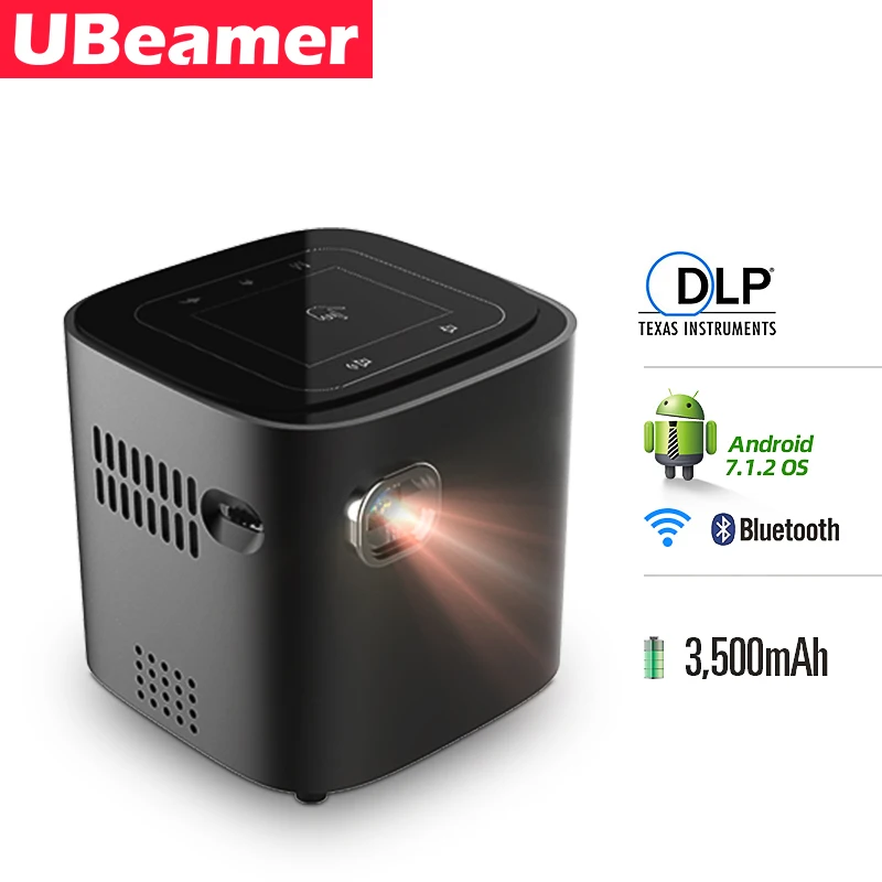 Ubeamer Native HD Portable Beamer 2.4 /5G WIFi Support 4K video Bluetooth 4.0 Android 7.1.2 1+16 G ROM 3300mah big bettary
Ubeamer Native HD Portable Beamer 2.4 /5G WIFi Support 4K video Bluetooth 4.0 Android 7.1.2 1+16 G ROM 3300mah big bettary