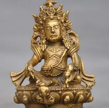 Collect Tibetan brass temple mouse wealth God Yellow Jambhala Bodhisattva statue
Collect Tibetan brass temple mouse wealth God Yellow Jambhala Bodhisattva statue