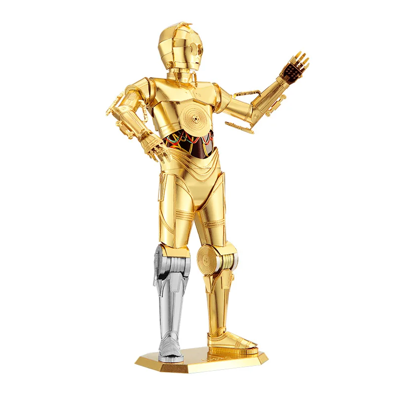 3D Metal Puzzle Gold Starwars Robot model KITS Assemble Jigsaw Puzzle Gift Toys For Children
3D Metal Puzzle Gold Starwars Robot model KITS Assemble Jigsaw Puzzle Gift Toys For Children