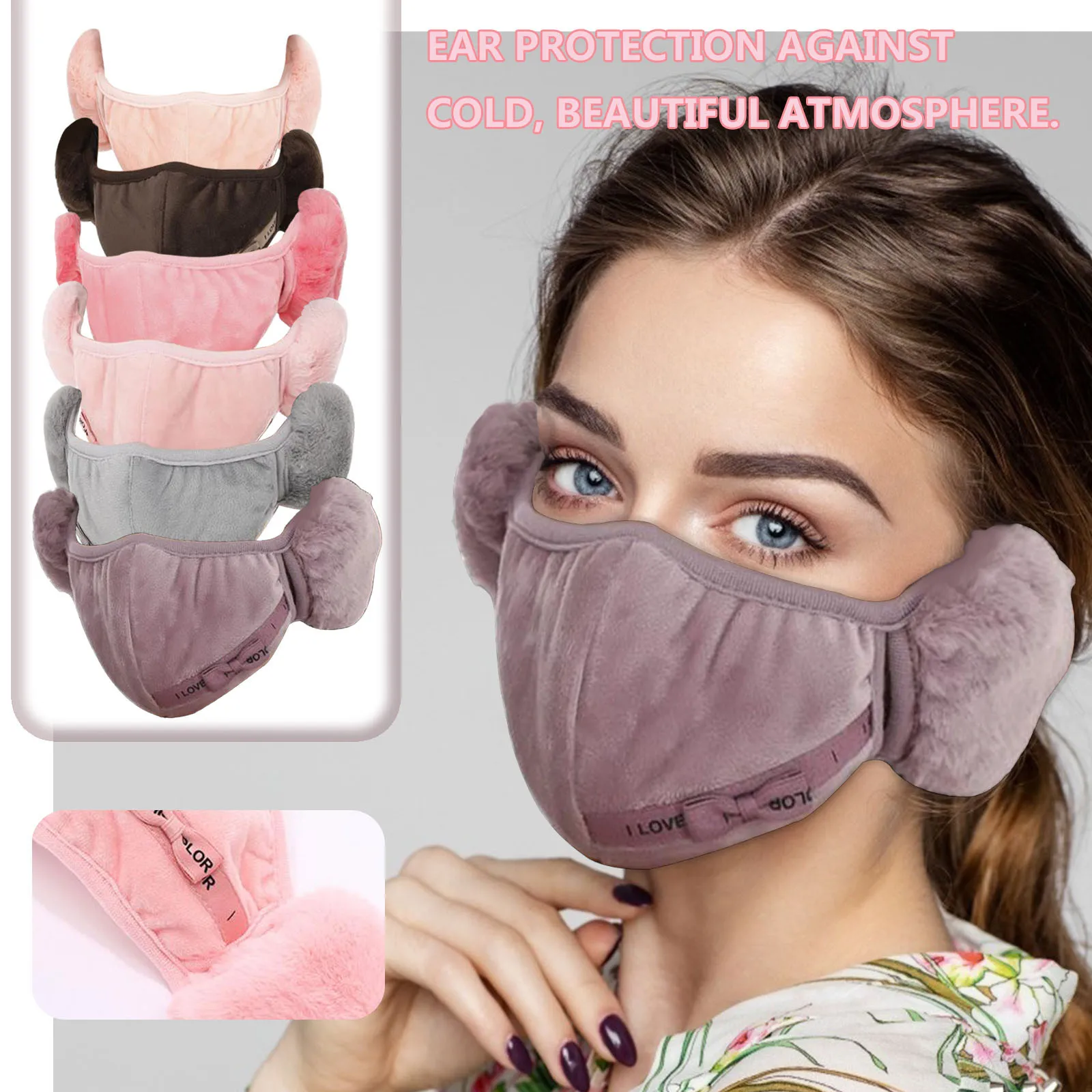 Fast delivery Two In One Warm And Fashionable Dust-Proof Earmuff In Winter Máscara para adultos Headband Protection du visage
Fast delivery Two In One Warm And Fashionable Dust-Proof Earmuff In Winter Máscara para adultos Headband Protection du visage