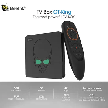 Beelink GT KING Android 9.0 4K TV Box 5G WIFI bluetooth 4.2 Amlogic S922X 4GB DDR4 RAM 64GB ROM 1000M LAN Smart TV Box
Beelink GT KING Android 9.0 4K TV Box 5G WIFI bluetooth 4.2 Amlogic S922X 4GB DDR4 RAM 64GB ROM 1000M LAN Smart TV Box