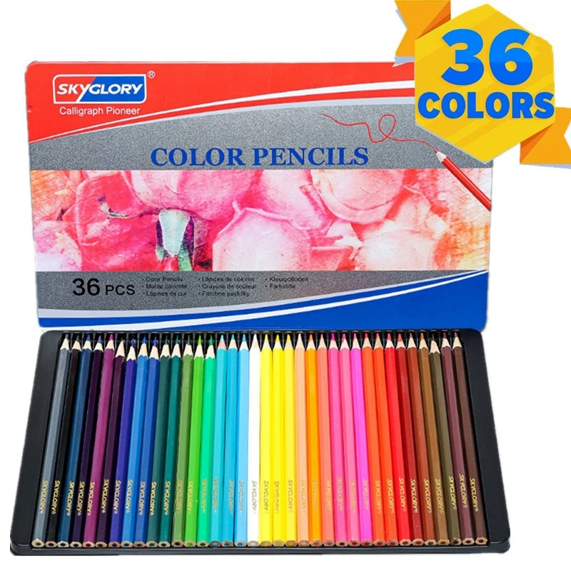 12/24/36 Colors Wooden Colored Pencils Soft Thick Core Color Pencil Set for Adults and Kids Art Supplies (Delicate Box Packaged)
12/24/36 Colors Wooden Colored Pencils Soft Thick Core Color Pencil Set for Adults and Kids Art Supplies (Delicate Box Packaged)