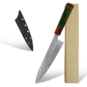 Sowoll Damascus 8 inch Chef Knife with Knife Sheath Gift Box Real Damascus Steel Meat Cleaver Japanese Sushi Knives Kitchen Tool
Sowoll Damascus 8 inch Chef Knife with Knife Sheath Gift Box Real Damascus Steel Meat Cleaver Japanese Sushi Knives Kitchen Tool