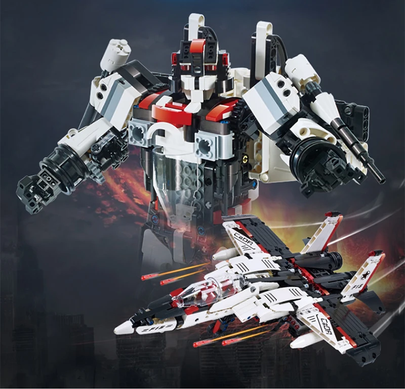 Legoing Technic 2 Style Remote Control Robot Transformation F-15 Fighter With Launch Bullet Child Assemble Building Blocks Toys
Legoing Technic 2 Style Remote Control Robot Transformation F-15 Fighter With Launch Bullet Child Assemble Building Blocks Toys