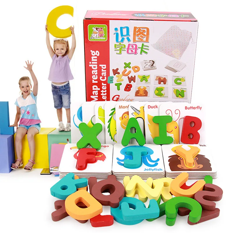 English Letter Digital Recognition Learning Card for Baby Cognitive Wooden Early Education Interactive Puzzle Toys for Children
English Letter Digital Recognition Learning Card for Baby Cognitive Wooden Early Education Interactive Puzzle Toys for Children
