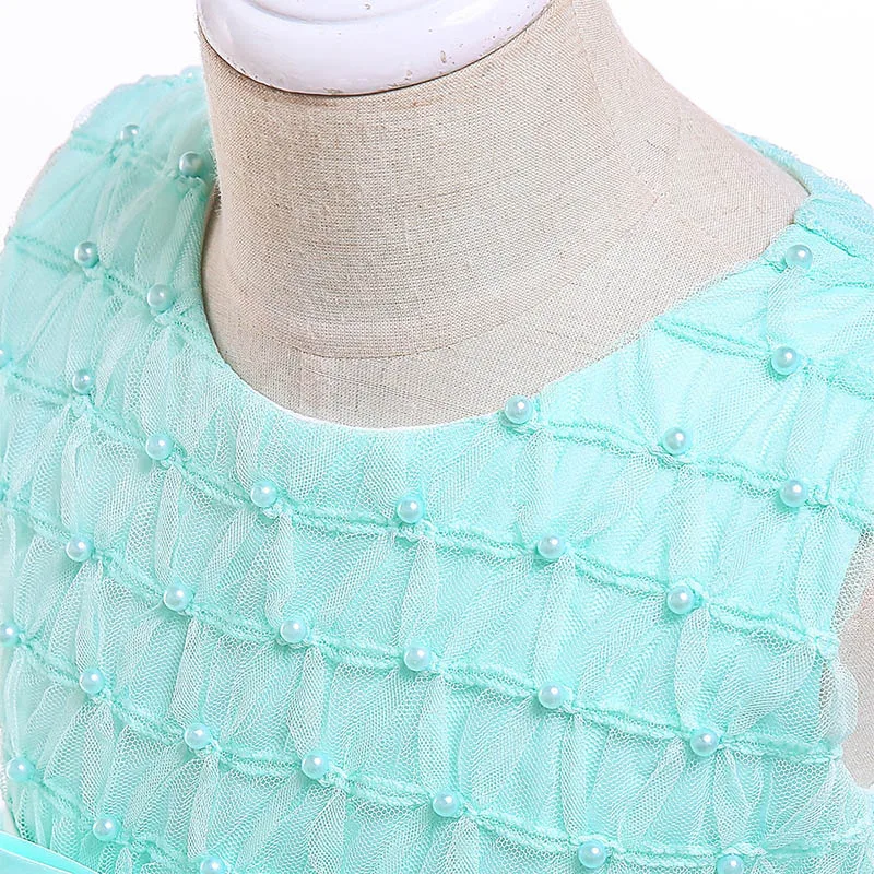 2020 Toddler Girls Mess Ball Gown Dresses Elegant Polka Star Tulle Dress Children Princess Party Wedding Dress 3 5 6 8 9 10 year (5)