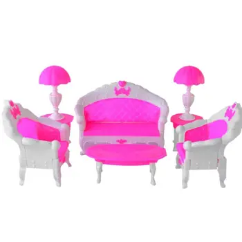 6Pc Chair Sofa Table Dollhouse Plastic Furniture Sets Miniature Decorative Parts
6Pc Chair Sofa Table Dollhouse Plastic Furniture Sets Miniature Decorative Parts