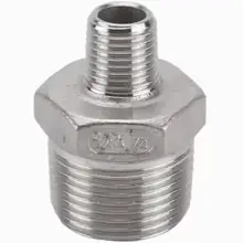 1/8" 1/4" 3/8" 3/4" 1" 1-1/4” 2" BSP Male Thread 304 Stainless Steel Pipe Fitting Reducer Hex Nipple Connector Ada DN8 - DN32
1/8" 1/4" 3/8" 3/4" 1" 1-1/4” 2" BSP Male Thread 304 Stainless Steel Pipe Fitting Reducer Hex Nipple Connector Ada DN8 - DN32