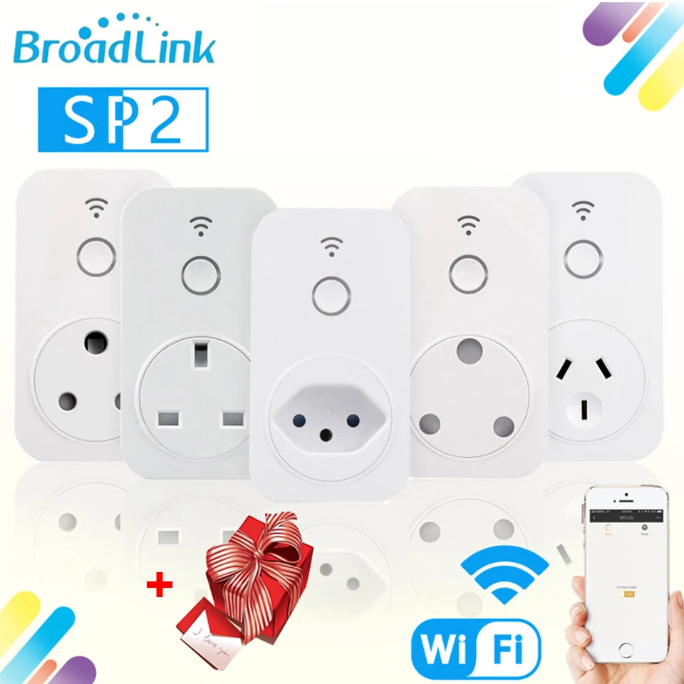 Broadlink SP2 SP3 Smart Plug Wi-Fi Socket Smart Timer Plug Socket Remote Control By Phone App Compatible Alexa Echo Google Home
Broadlink SP2 SP3 Smart Plug Wi-Fi Socket Smart Timer Plug Socket Remote Control By Phone App Compatible Alexa Echo Google Home