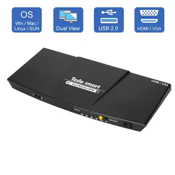 2 Port Output HDMI + VGA HDMI Dual Monitor KVM Switch HDMI KVM Support USB 2.0 Ports Keyboard and mouse Up to 4K@30Hz HDMI KVM
2 Port Output HDMI + VGA HDMI Dual Monitor KVM Switch HDMI KVM Support USB 2.0 Ports Keyboard and mouse Up to 4K@30Hz HDMI KVM