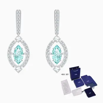 2020 fashion jewelry SWA new SPARKLING DANCE pierced earrings shape fresh tone ice blue platinum gold chain female luxury jewelr
2020 fashion jewelry SWA new SPARKLING DANCE pierced earrings shape fresh tone ice blue platinum gold chain female luxury jewelr