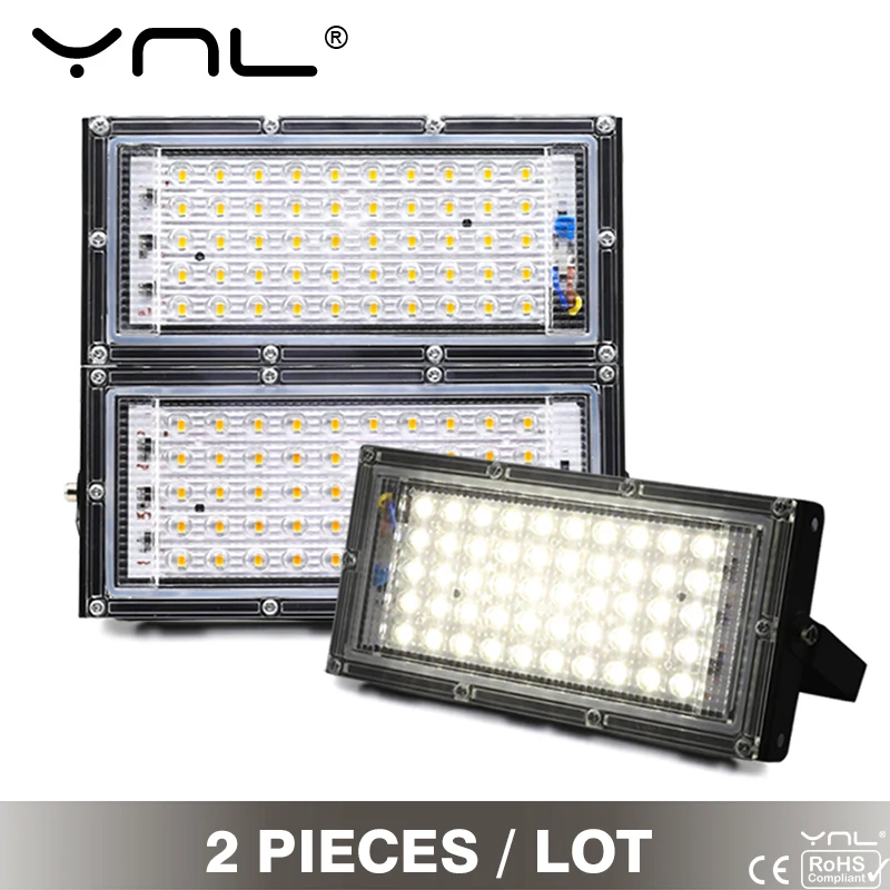 2pcs 50W LED Flood Light Outdoor Lighting 220V Floodlight Grow Light Waterproof Reflector Projecteur Exterieur Focus Spotlight
2pcs 50W LED Flood Light Outdoor Lighting 220V Floodlight Grow Light Waterproof Reflector Projecteur Exterieur Focus Spotlight