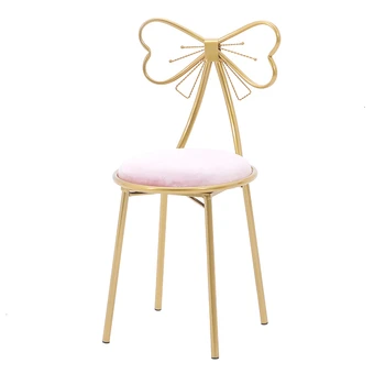 

Modern Simplicity Makeup Chair Ins Living Room Furniture Wooden Countryside Restaurant Chairs for Sale Gold Metal Chair