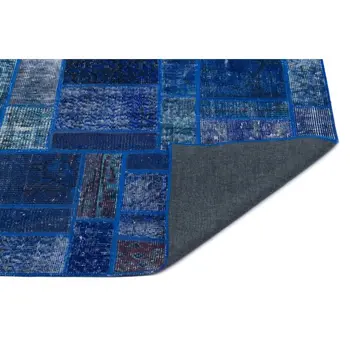 Handmade Blue Vintage Overdyed Patchwork Area Rug 120x182 Cm-3'11''X5'12''
Handmade Blue Vintage Overdyed Patchwork Area Rug 120x182 Cm-3'11''X5'12''
