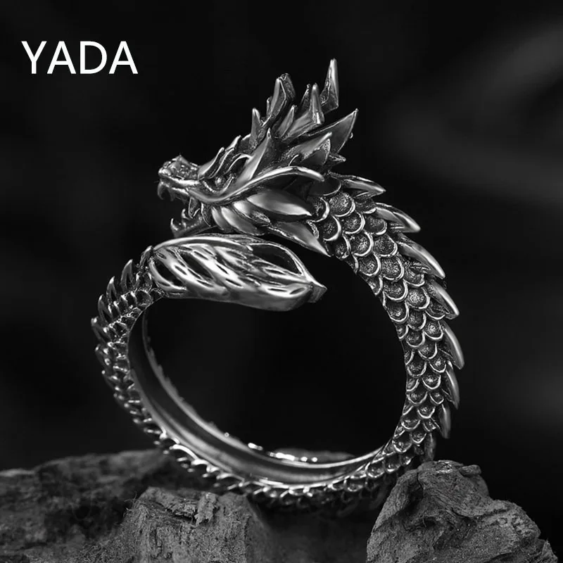 YADA Retro Dragon Ring Male Trendy Personality Domineering Exaggerated Single Open Trendy Male Lady Index Finger Ring RG200077
YADA Retro Dragon Ring Male Trendy Personality Domineering Exaggerated Single Open Trendy Male Lady Index Finger Ring RG200077