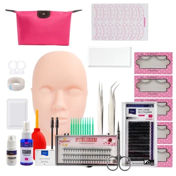 12/14/16/19pcs Eyelash Training Kit False Mink Eyelash Extension Lash Training Kit Practice Curl Glue Tweezer Tools Makeup Bag
12/14/16/19pcs Eyelash Training Kit False Mink Eyelash Extension Lash Training Kit Practice Curl Glue Tweezer Tools Makeup Bag